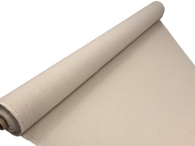 Light Sand Waffle Weave Textured Linen Cotton Blend