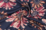 Multi Floral on Navy Background Summer Weight Ponti de Roma