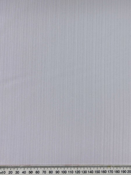 White Pin-Striped Polyester Suiting