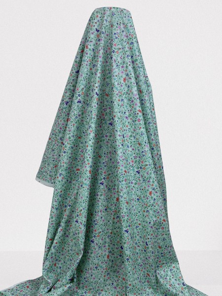 Pretty on Spearmint Printed Cotton