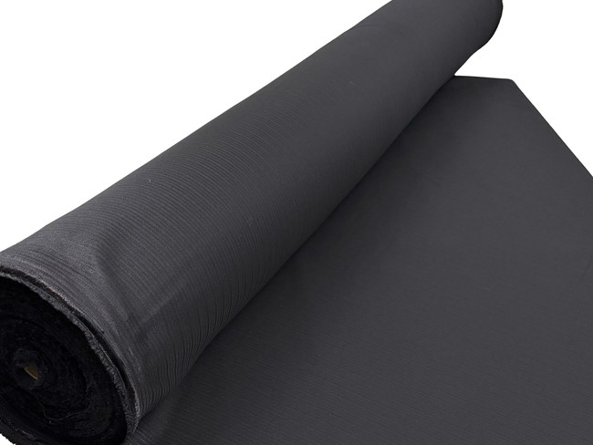 Black Pin-Striped Polyester Suiting