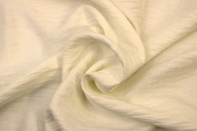 Ivory Textured Rayon/Linen Blend