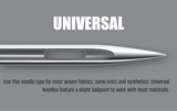 Size 80/4.0mm Twin Universal Machine Needle