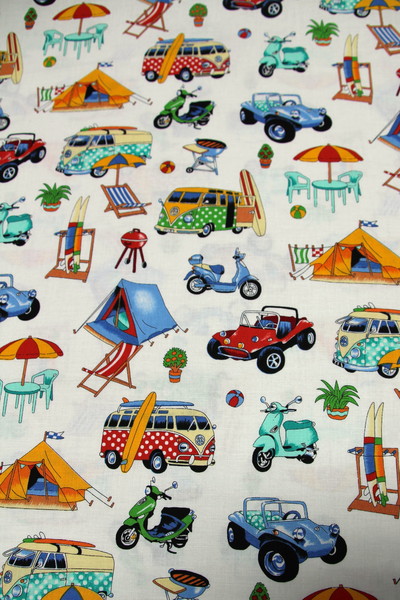 Vintage Holiday Kiwiana Cotton