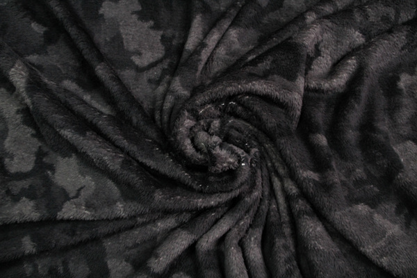 Grey Camo Cuddle Fleece