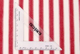 Red & Cream Striped Ticking