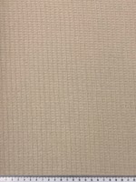 Light Sand Waffle Weave Textured Linen Cotton Blend