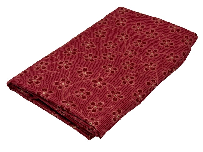 Stripped Flowers on Rose Printed Cotton