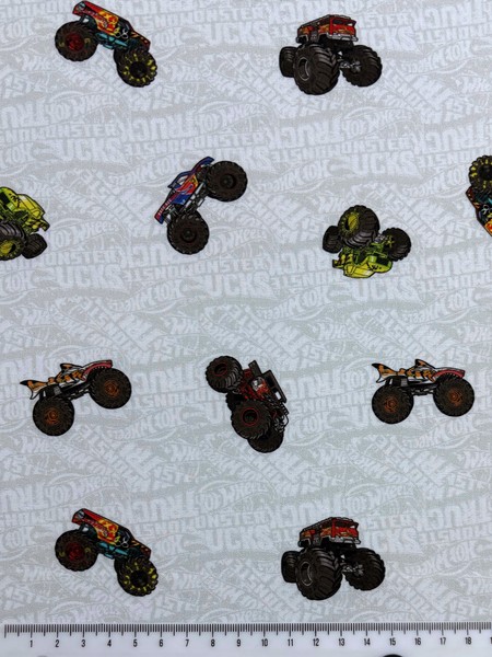 Hot Wheels Monster Trucks on Grey