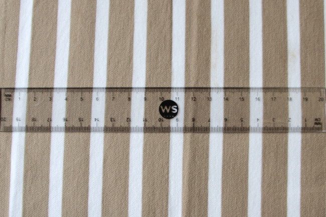 Beige & White Striped Ponti de Roma