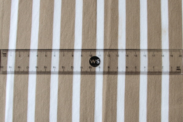 Beige & White Striped Ponti de Roma