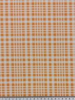 Orange & White Polished Cotton