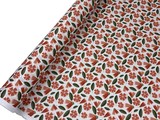 Pohutukawa flower & Leaf Printed Cotton