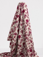 Cerise & Pink Floral Printed Cotton