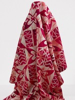 Pink & Red Tile Pacific Island Cotton Dobby