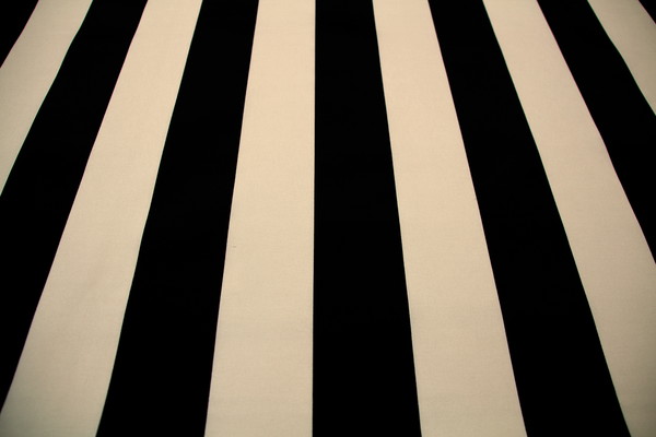 Black & Neutral Stripes Waterproofed & UV Coated Canvas