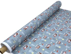 Christmas Reindeer Printed Cotton