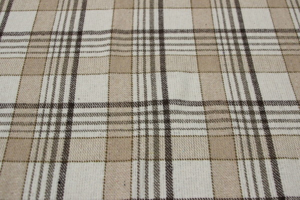 Creamy Checks Wool Blend