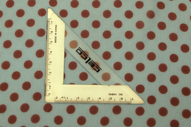 Wedgewood Blue with Brick Spots Printed Chiffon