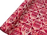 Pink & Red Tile Pacific Island Cotton Dobby