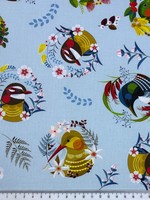 Feathered Friends: All Over, Kiwiana Cotton