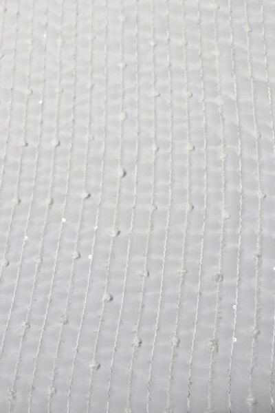White Embellished Chiffon