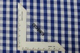 Royal Blue & White Gingham Polyester