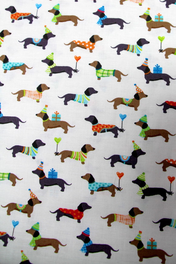 Dachshund - Furry Friends Premium Printed Cotton