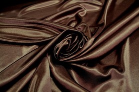Chocolate Satin Backed Crepe