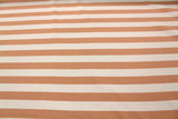 Beige Blush Striped Cotton Lycra