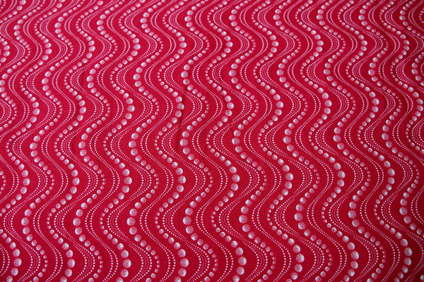Raspberry Wave Printed Cotton - Last Piece!