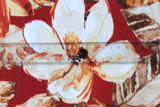 *REMNANT - Spice Toned Floral Waterproofed & UV Coated Canvas