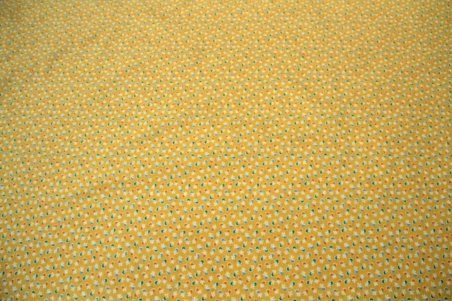 Mini Print on Yellow Cotton New Image