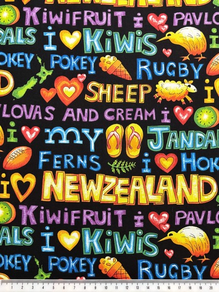 NZ Favourites Kiwiana Cotton
