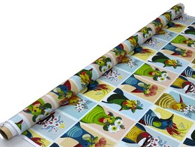 Feathered Friends: Squares, Kiwiana Cotton