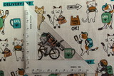 Delivery Cat Premium Printed Cotton