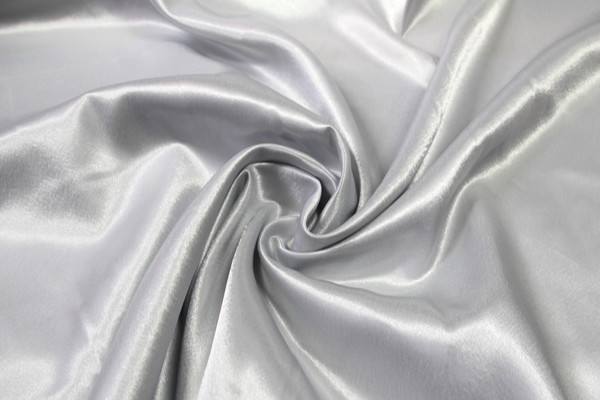 Silver Satin Backed Crepe