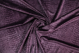 Rum Raisin Crocodile Embossed Velour