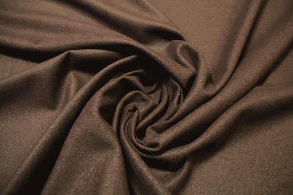 Walnut Brown Viscose/Wool Blend