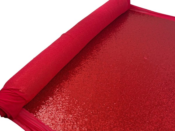 Red Wiggly Sequins