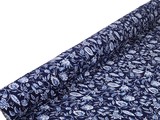 * SPECIAL * Blue Tones Wildflowers on Navy Crinkle Rayon
