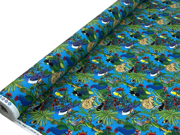 Beautiful Birds - Kiwiana Cottons