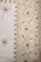 Light Beige Embroidered Saree