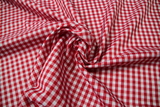 Red & White Gingham Polyester