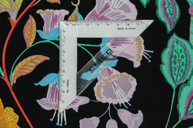 Midnight Tropics Printed Viscose Blend