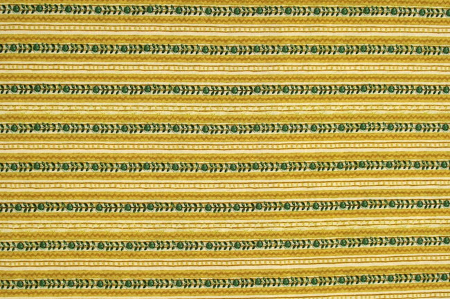Be The Light Tonal Stripe Yellow Printed Cotton - "LAST PIECE"