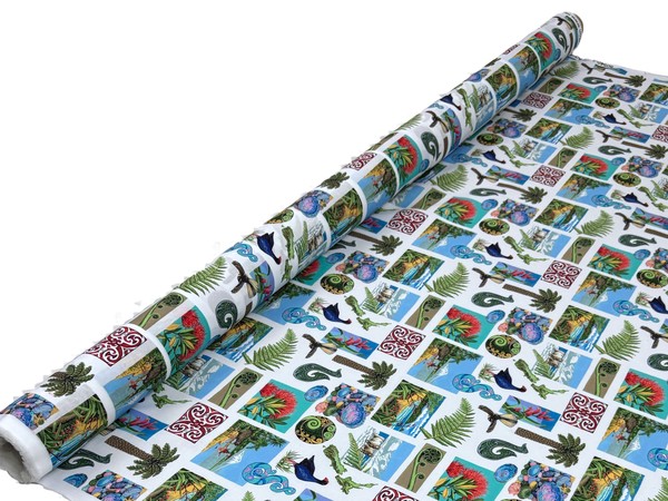 NZ Adventures Kiwiana Printed Cotton