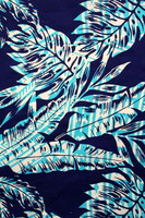 Blue, White & Aqua Pasifika Printed Dobby