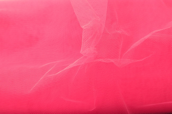 Neon Pink Nylon Netting New Image