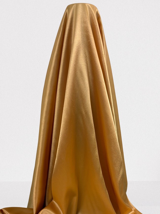 Old Gold Satin Backed Crepe